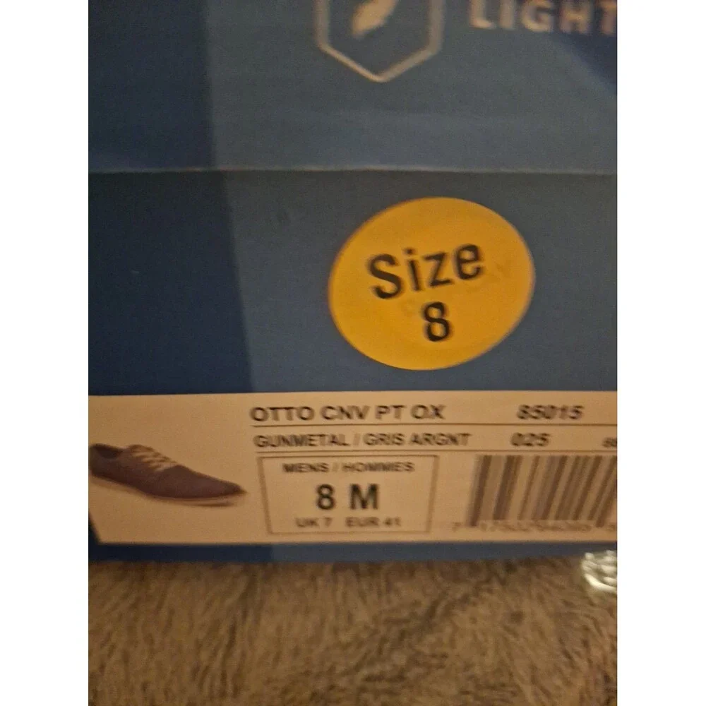 Nunn Bush Shoes Mens Size 8 Gunmetel/Gris New Haven Lace Up Oxford *NWT*